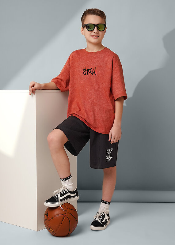 CLEVER Футболка 588755 867381/14ккн_п св.коричневый/коричневый