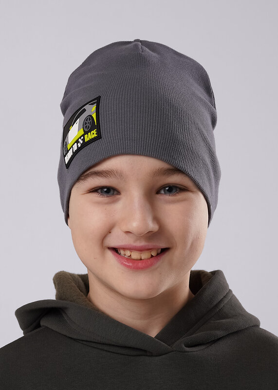 CLEVER Шапка 588774 566099ш т.серый