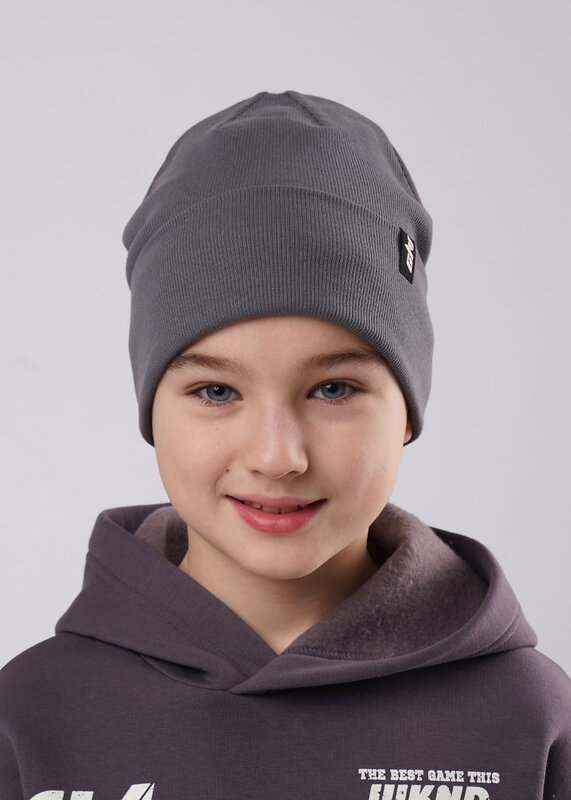 CLEVER Шапка 588777 555711ш т.серый