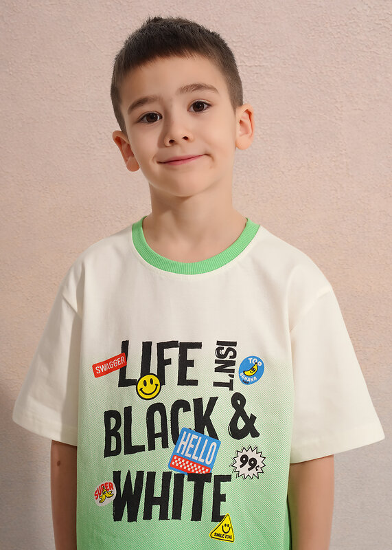 CLEVER Футболка 588792 867380/14кдп_п молочный