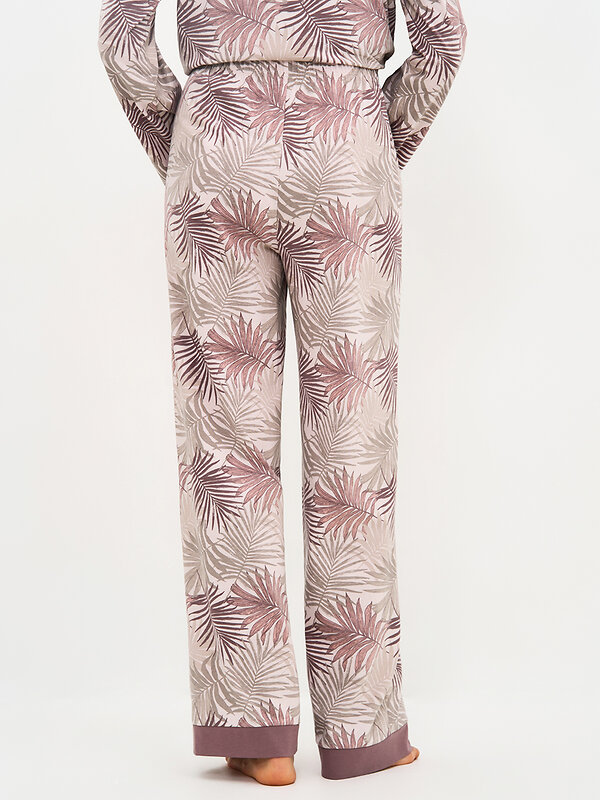 Omsa Пижама 588818 OmD 0232D SELVATICA Пижама принт. женская (Рубашка+Брюки прямые), CO Rosa Cashmere (Розовый)