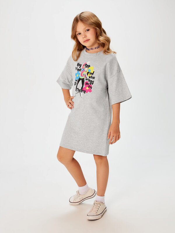 Acoola Платье 588822 20230200018 серый меланж