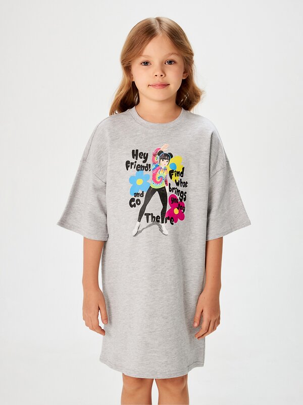 Acoola Платье 588822 20230200018 серый меланж