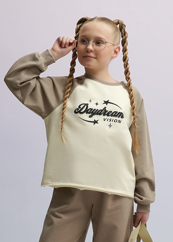 CLEVER Джемпер 588841 867402/15ан_п св.коричневый/кофейный