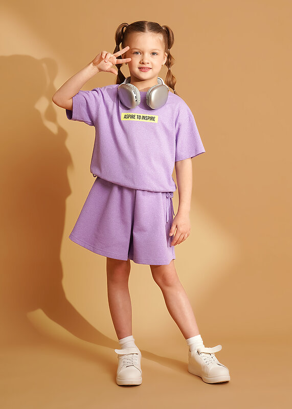 CLEVER Футболка 588848 867411/15кдн_п фиолетовый/св.фиолетовый