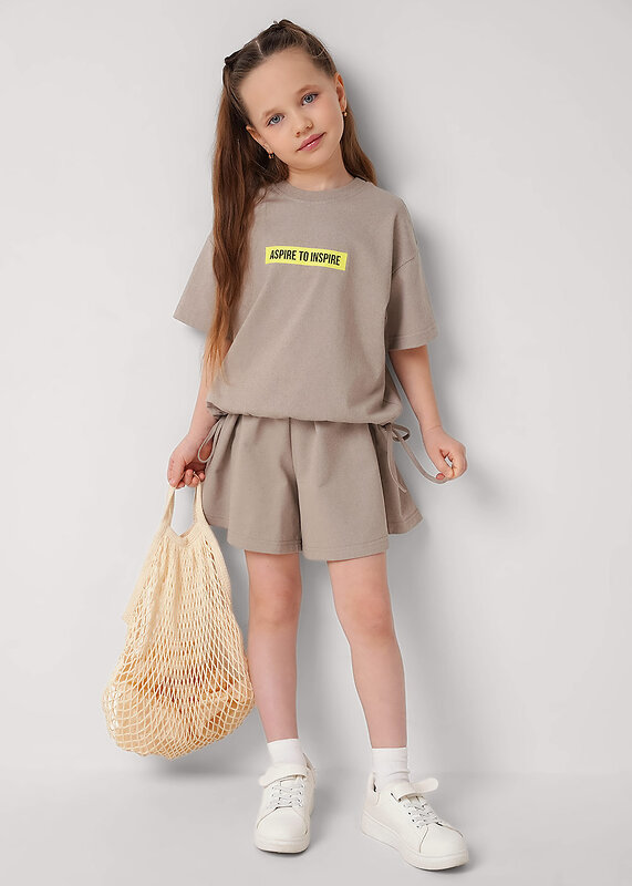 CLEVER Шорты 588856 867388/15ан св.коричневый/кофейный