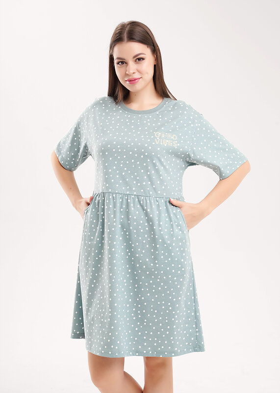 CLEVER Платье 588879 LDR26-1225 зелёный/молочный
