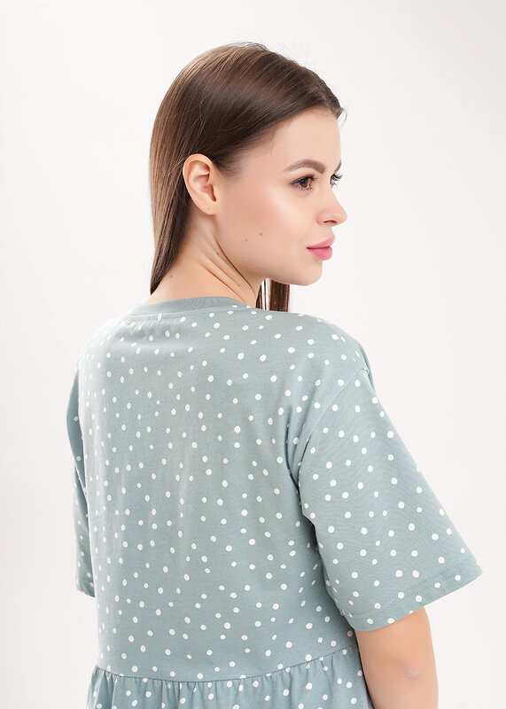 CLEVER Платье 588879 LDR26-1225 зелёный/молочный