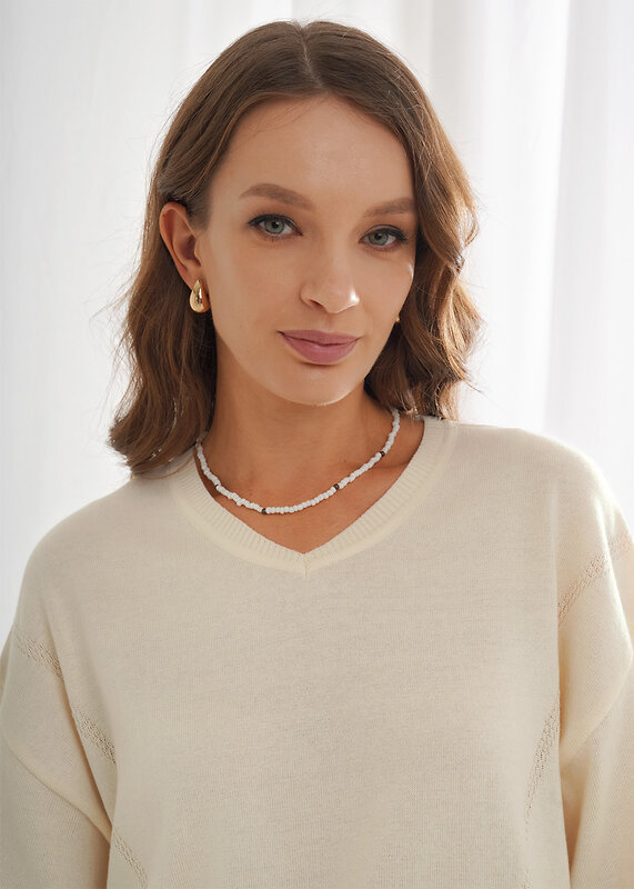 CLEVER Джемпер 588882 264681/209ха молочный