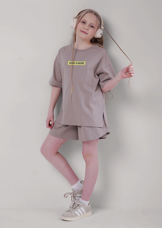 CLEVER Шорты 588888 867393/15ан св.коричневый/кофейный