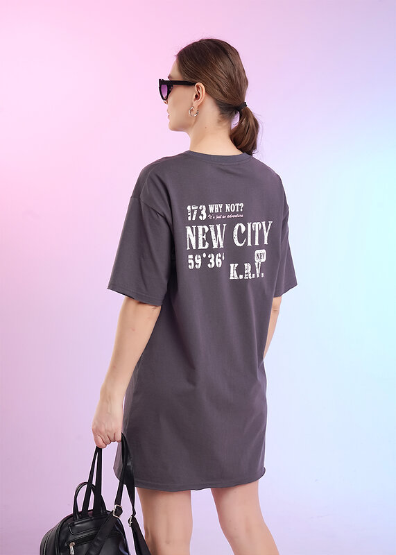 CLEVER Платье 588894 LDR26-1229 т.серый