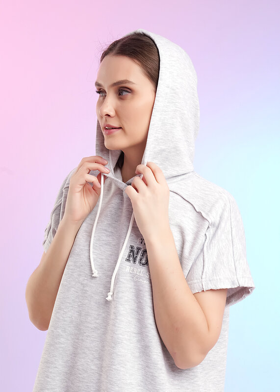 CLEVER Джемпер 588900 LF26-1229/4 мел меланж св.серый