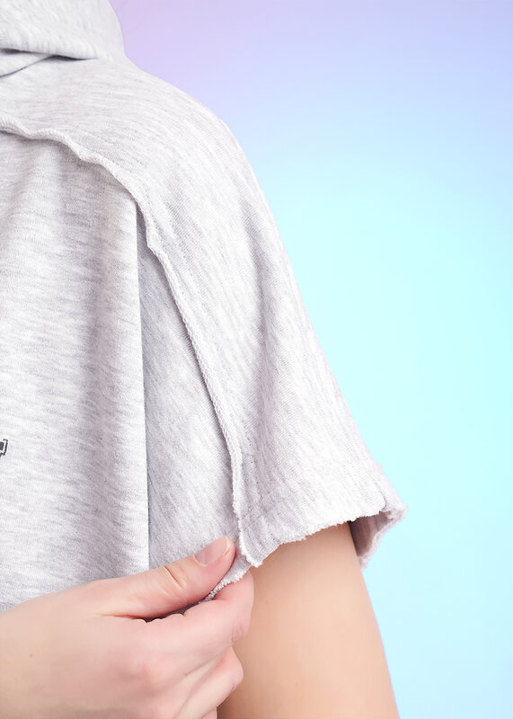 CLEVER Джемпер 588900 LF26-1229/4 мел меланж св.серый