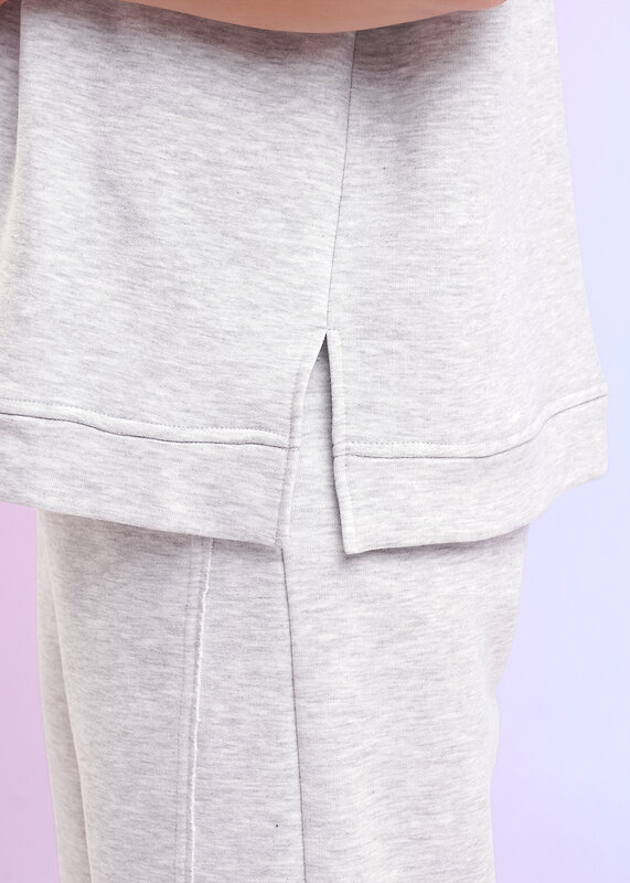 CLEVER Джемпер 588900 LF26-1229/4 мел меланж св.серый