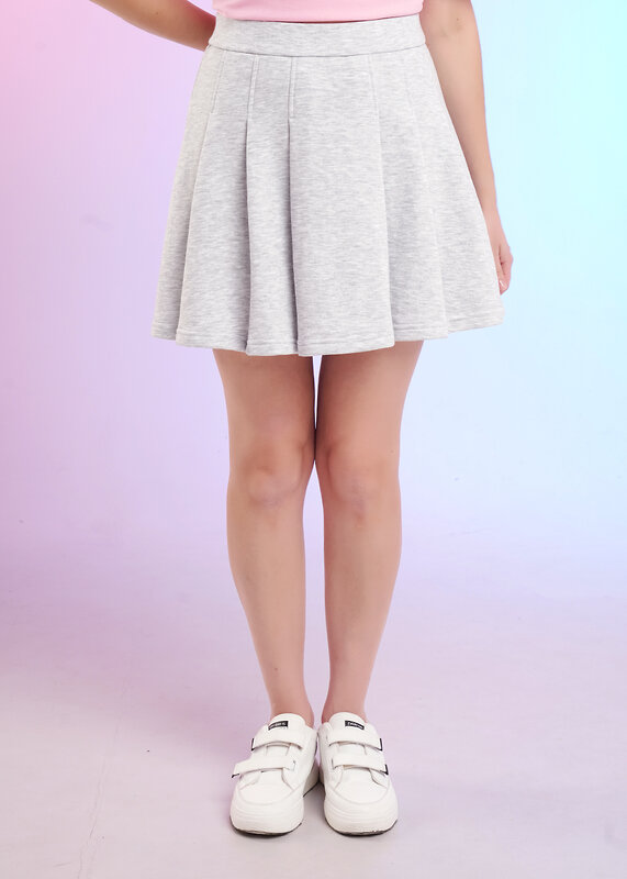 CLEVER Юбка 588901 LSC26-1229 мел меланж св.серый
