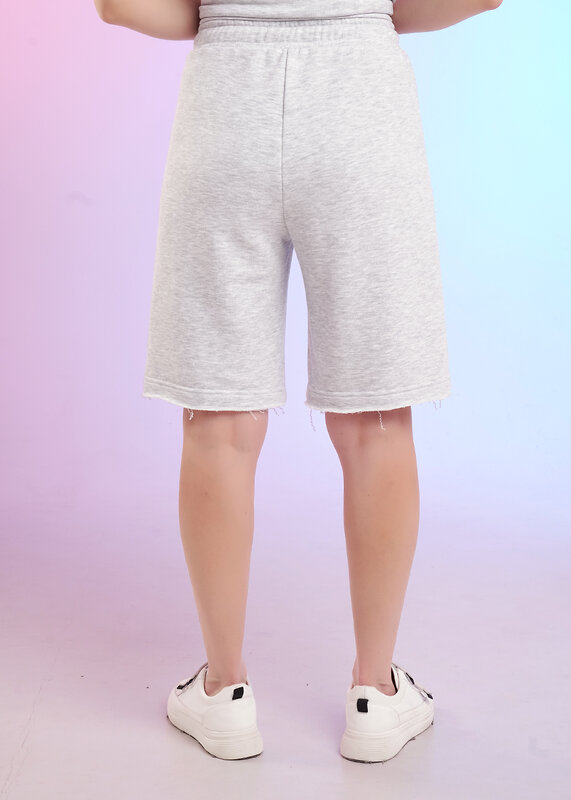 CLEVER Шорты 588902 LSH26-1229/1 мел меланж св.серый