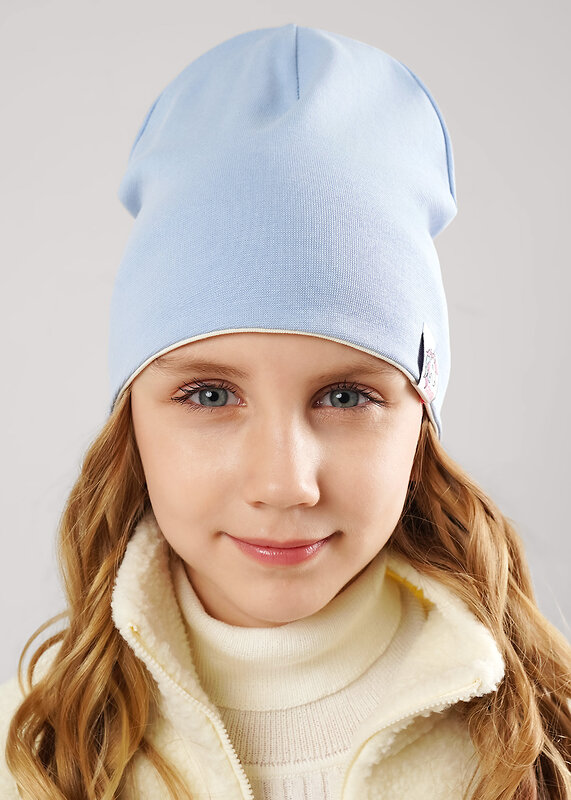 CLEVER Шапка 588914 567374рп молочный/св.сиреневый