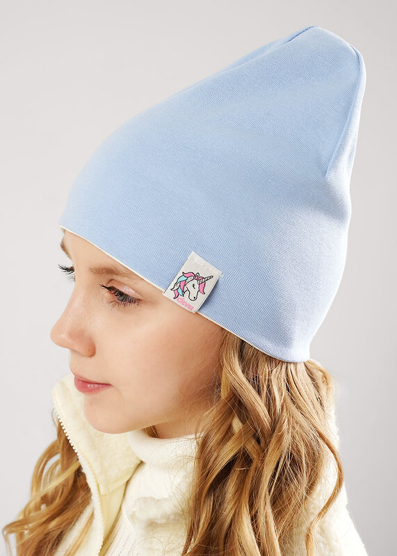 CLEVER Шапка 588914 567374рп молочный/св.сиреневый