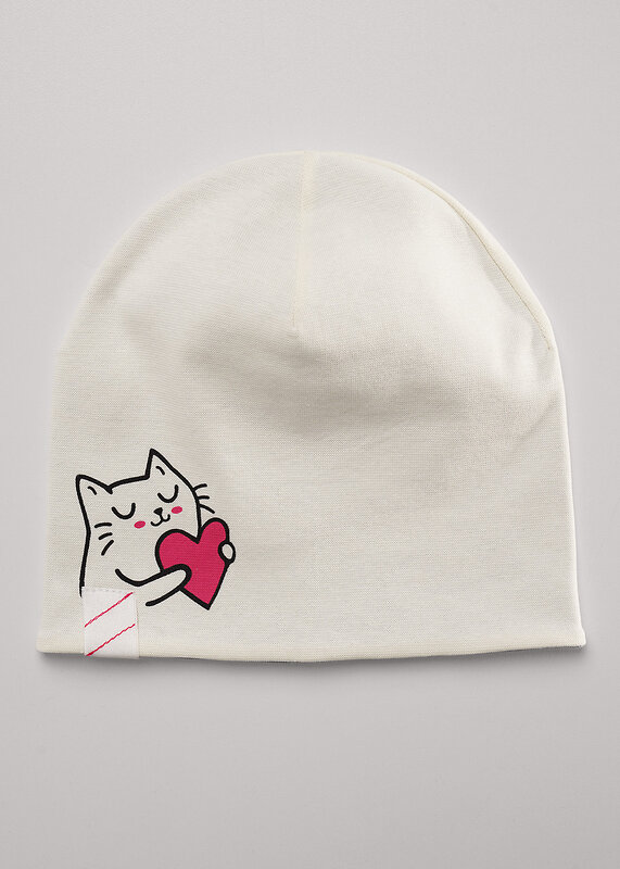 CLEVER Шапка 588914 567374рп молочный/св.сиреневый