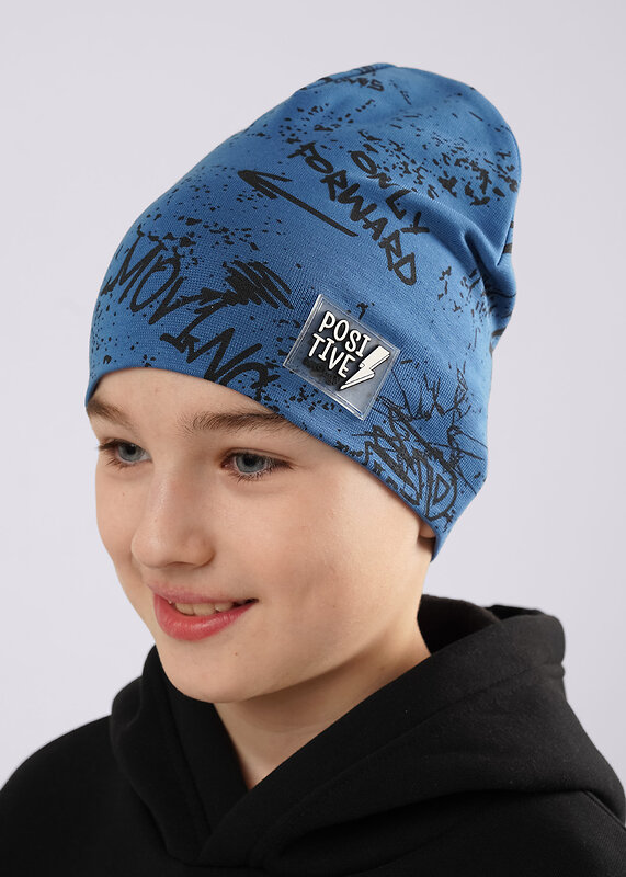 CLEVER Шапка 588920 566095/1рп джинсовый