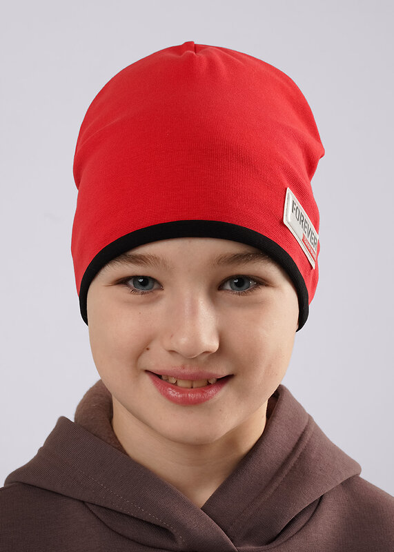 CLEVER Шапка 588923 565712р чёрный/красный