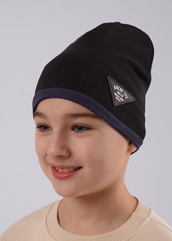 CLEVER Шапка 588924 565712/1р т.синий/чёрный