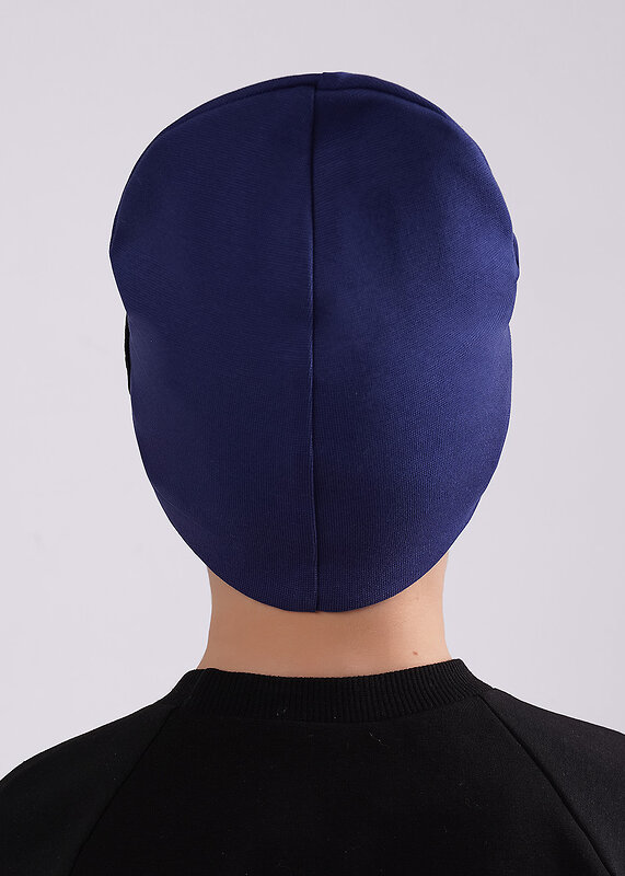 CLEVER Шапка 588925 565712/2р т.синий/чёрный