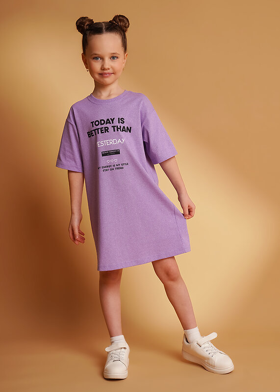 CLEVER Платье 588926 867417/15кдн_п фиолетовый/св.фиолетовый