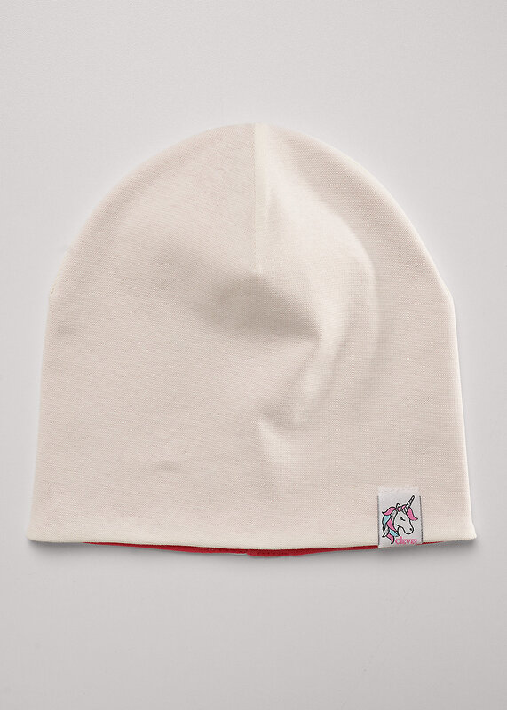CLEVER Шапка 588952 567374рп св.красный/молочный