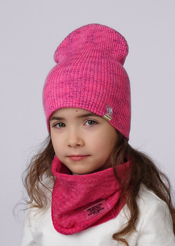 CLEVER Шапка 588985 533691ха розовый/фиолетовый