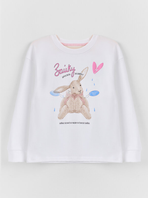 MARK FORMELLE Лонгслив 589026 127908/1 белый +печать