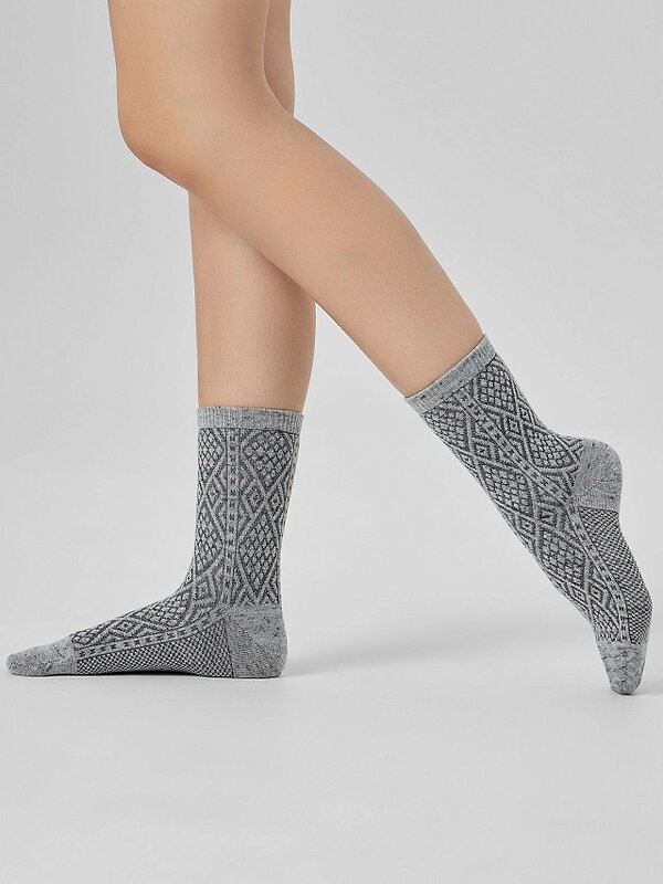 MARK FORMELLE Женские носки 589034 210K-3369 серый меланж