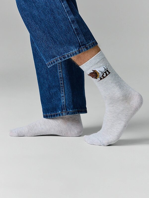 MARK FORMELLE Мужские носки 589043 017K-3555 св.серый меланж