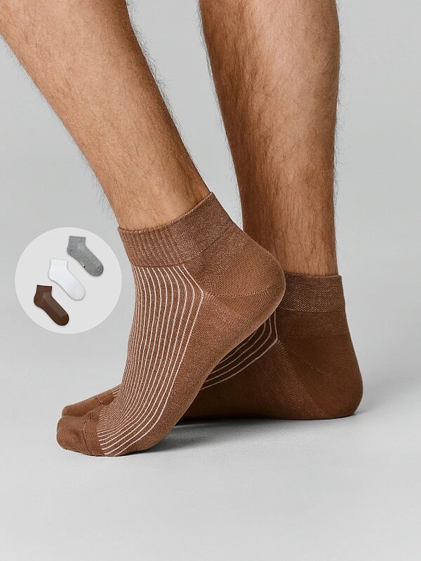 MARK FORMELLE Мужские носки 589049 131A-1587 белый /сер.меланж /карамель/