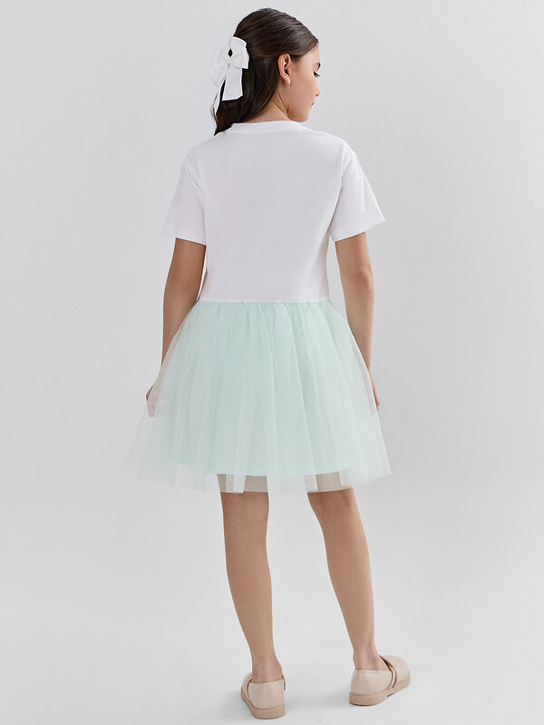 MARK FORMELLE Платье 589052 157990 белый +св.мята +печать