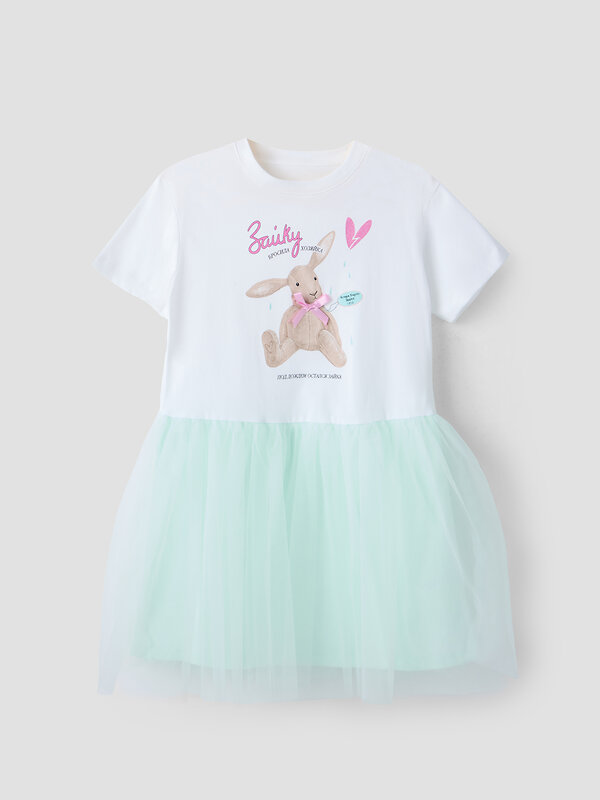 MARK FORMELLE Платье 589052 157990 белый +св.мята +печать