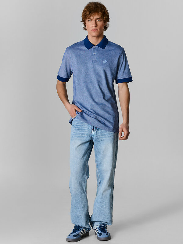 MARK FORMELLE Поло 589056 111850/1 двухцветный голубой