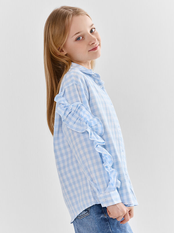 MARK FORMELLE Рубашка 589058 127997 голубая клетка