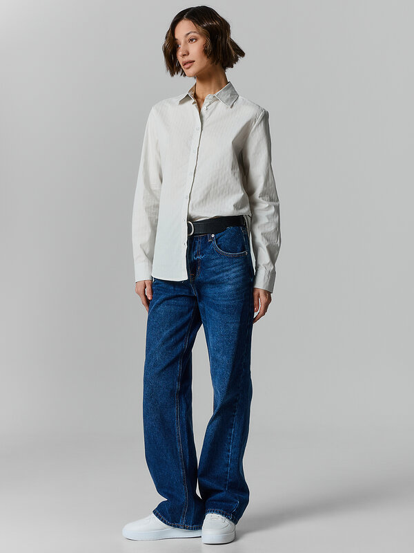 MARK FORMELLE Рубашка 589060 122880 полоска на морозной мяте