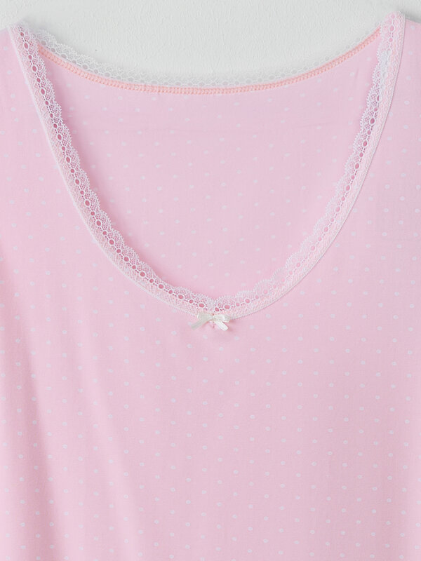 MARK FORMELLE Сорочка 589072 572399 горошек на персиковом