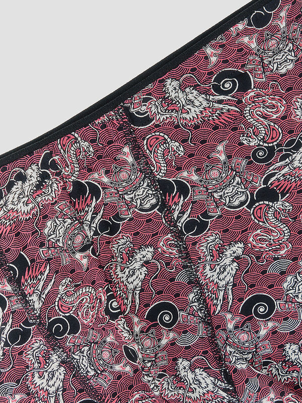 MARK FORMELLE Трусы 589136 411134 японский паттерн на бордовом