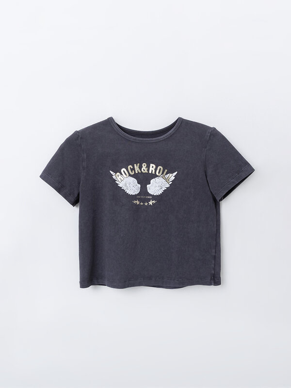 MARK FORMELLE Футболка 589157 117946 ACID WASH обсидиан +печать