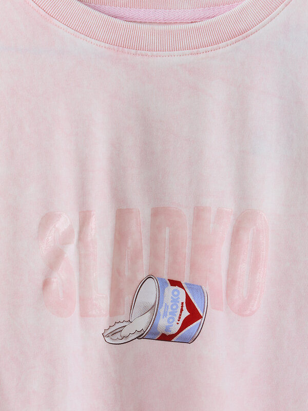 MARK FORMELLE Футболка 589169 112961 ACID WASH бл.сиреневый +печать