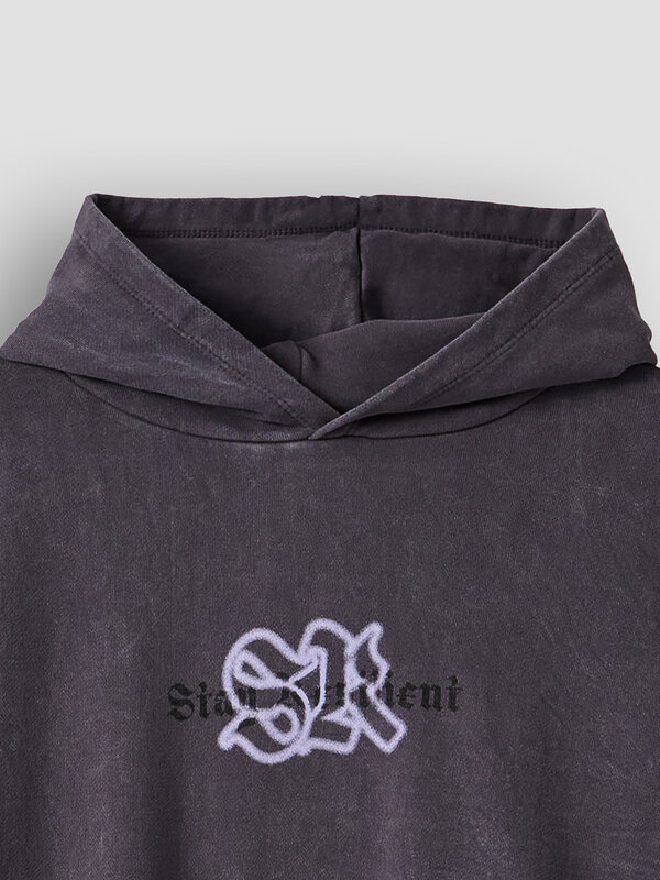 MARK FORMELLE Худи 589184 123445 ACID WASH графит +печать