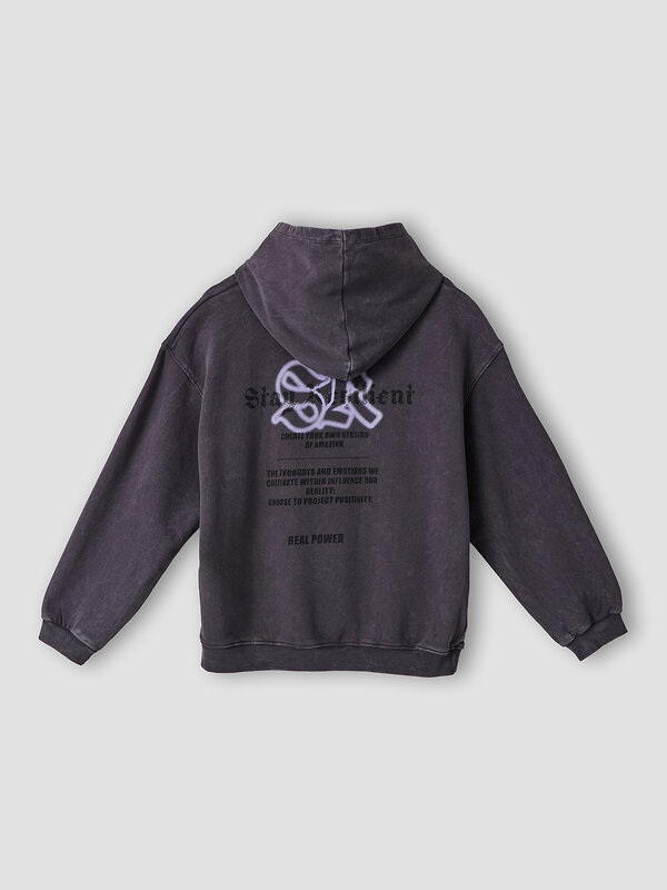 MARK FORMELLE Худи 589184 123445 ACID WASH графит +печать