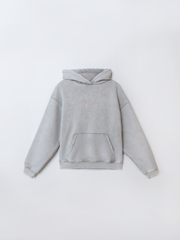 MARK FORMELLE Худи 589185 122524 ACID WASH пепельный +печать