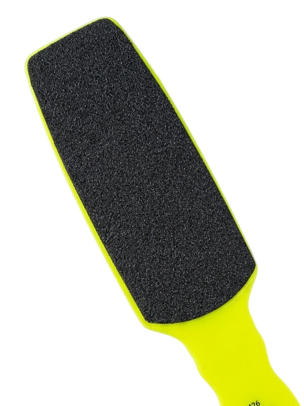 Mertz Тёрка педикюрная двусторонняя абразивная 100/180 грит / 426, неоновый желтый 589380 6690 