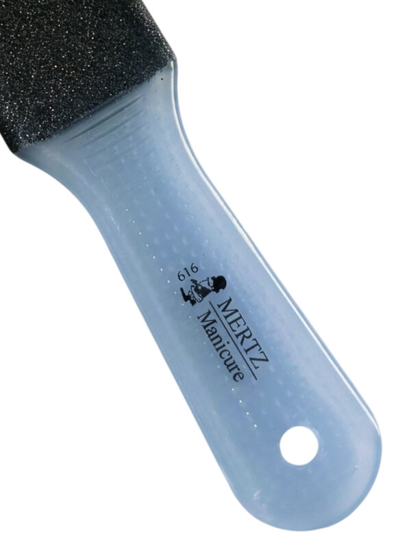 Mertz Тёрка педикюрная двусторонняя абразивная 60/100 грит / 616, голубой 589381 20885 