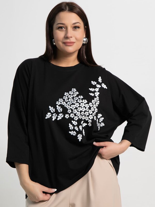 LT Collection Блуза 589411 Б15384-24М черный