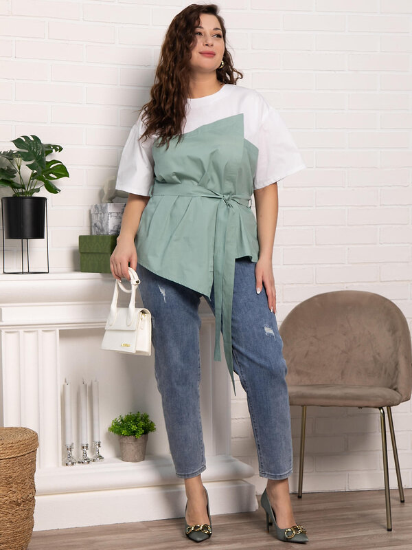 LT Collection Блуза 589414 Б15255-13М фисташка